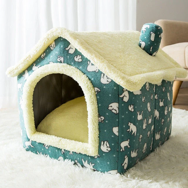 Breathable Cozy Warm Plush Pet House - Image 3