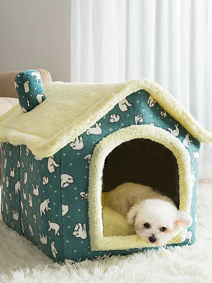 Breathable Cozy Warm Plush Pet House - Image 8