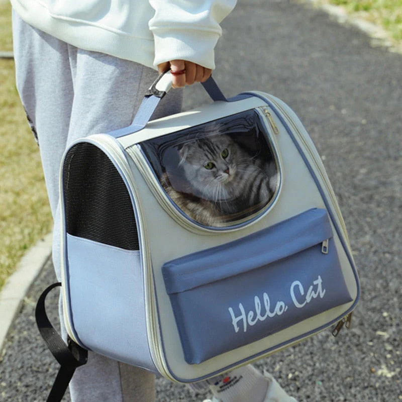 Breathable Transparent Pet Cat Carrier Bag - Image 2