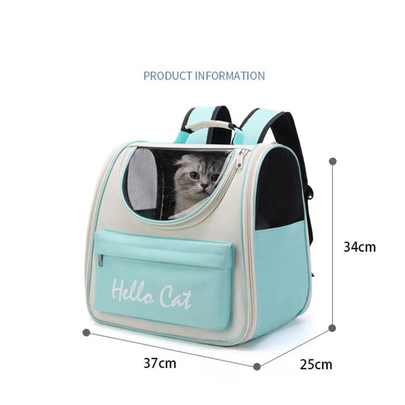 Breathable Transparent Pet Cat Carrier Bag - Image 7