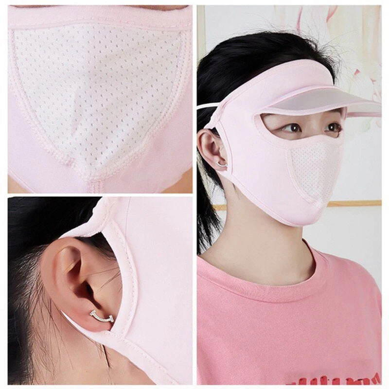 Breathable UV Protection Outdoor Sun Hat Mask - Image 3
