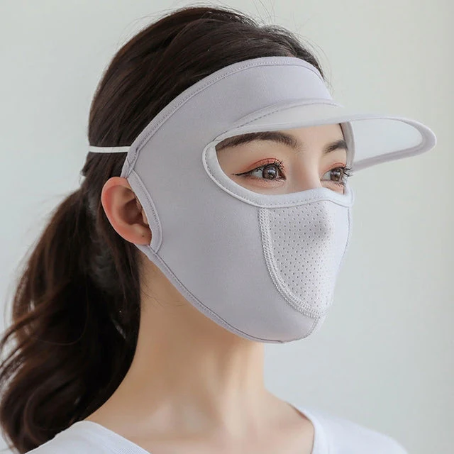 Breathable UV Protection Outdoor Sun Hat Mask - Image 9
