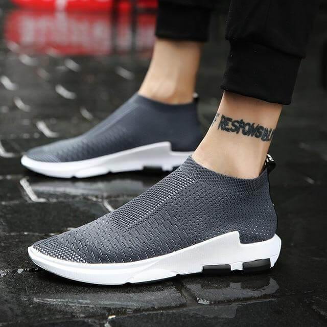 Breathable Wear-Resisting Knitted Men Shoes - Image 6