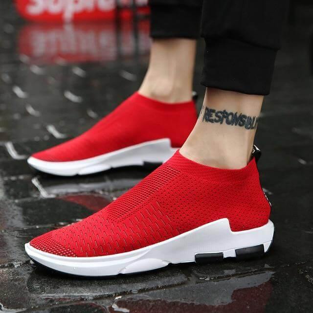 Breathable Wear-Resisting Knitted Men Shoes - Image 7