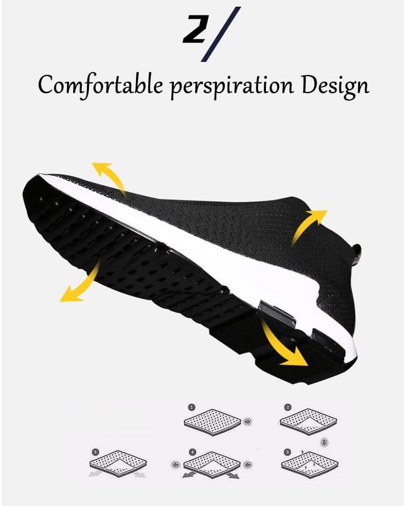 Breathable Wear-Resisting Knitted Men Shoes - Image 9