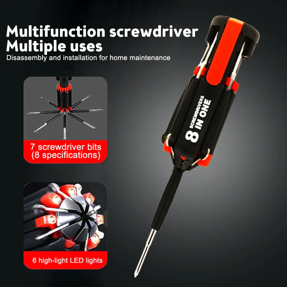 Bright Fix 8in1 LED Multi-Tool Screwdriver - Image 2