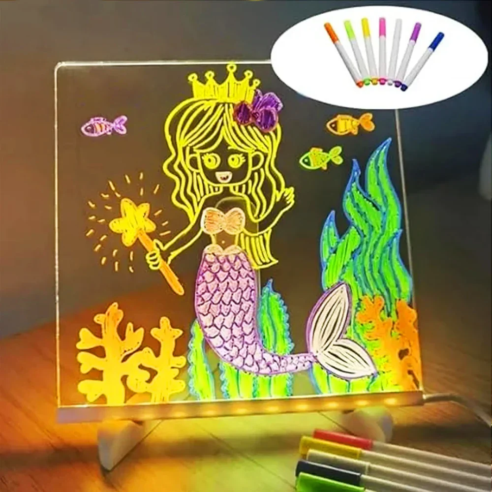 Bright Story Neon Sketch Drawing Board - Image 4