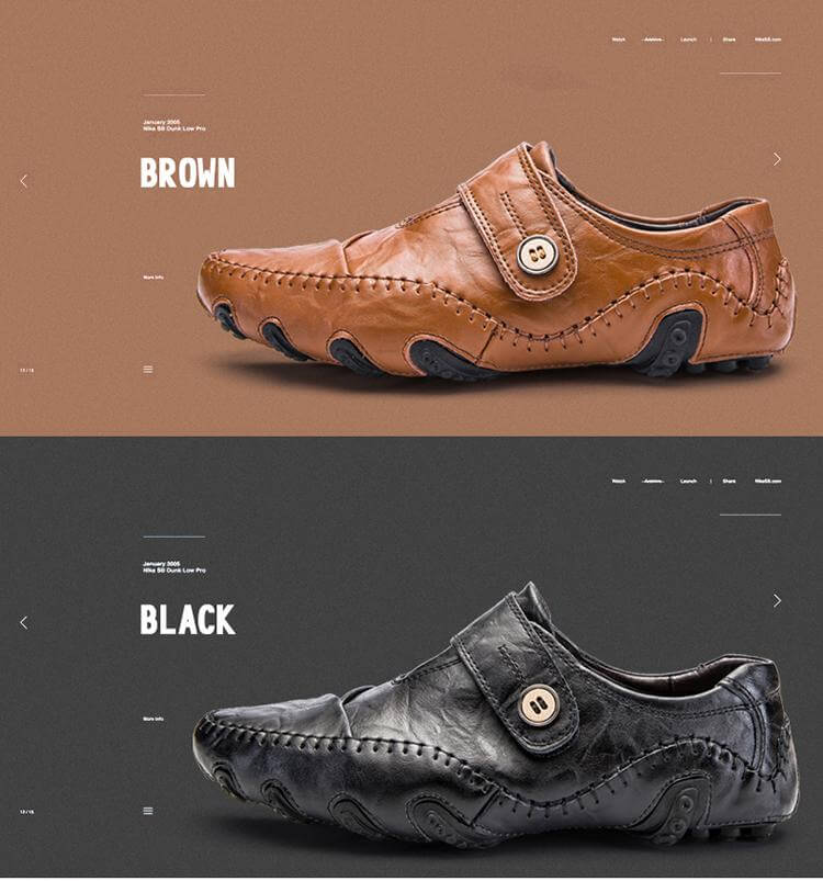 British Style Leather Men's Casual Shoes - Image 3