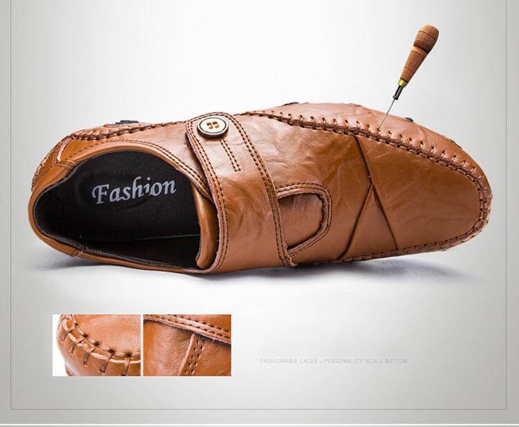 British Style Leather Men's Casual Shoes - Image 7
