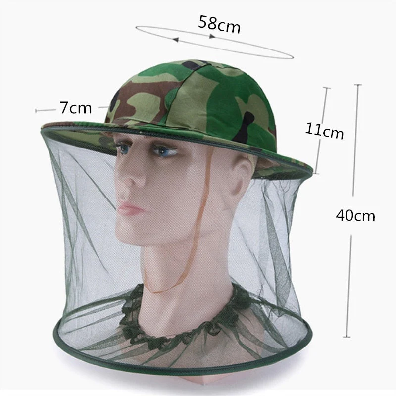 Bug Shield Sun Cover Camping Hat - Image 4