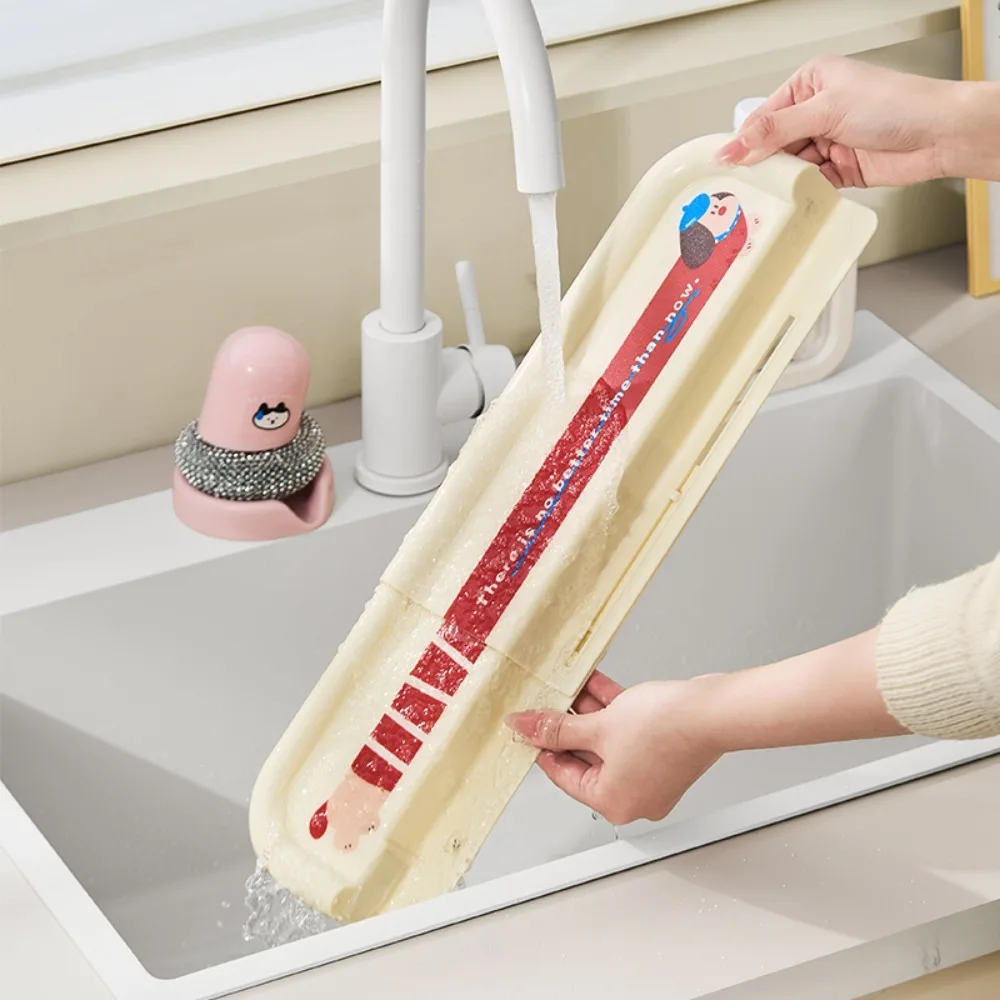 Built-in Basket Adjustable Sink Water Splash Protector - Image 7