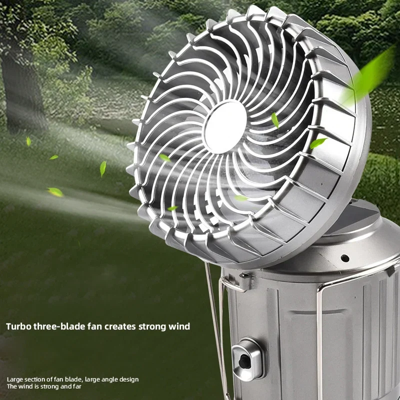 Built-in Fan Fishing LED Tent Lamp - Image 2