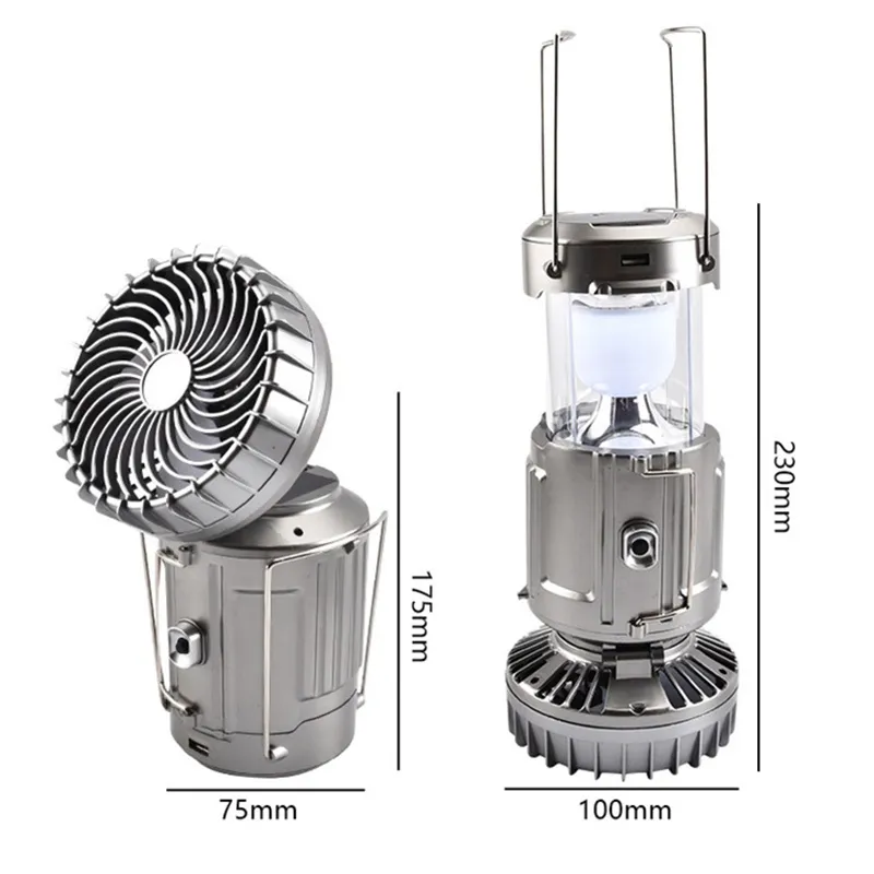 Built-in Fan Fishing LED Tent Lamp - Image 6