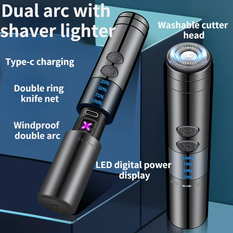 Built-in Lighter Windproof Rechargeable Beard Trimmer - Image 3