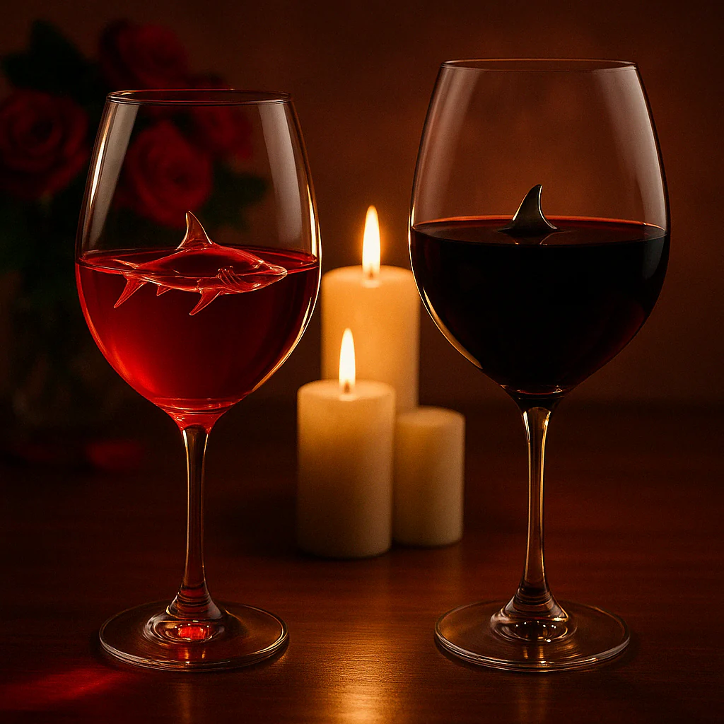 Built-in Shark Sea Wine Glasses - Image 2