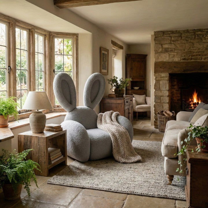 Bunny Ear Cozy Accent Lounge Chair - Image 3