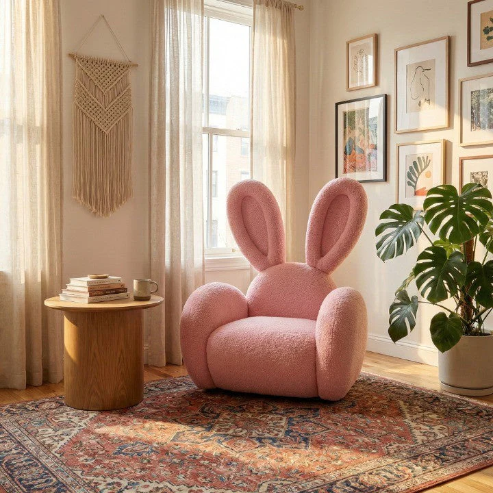 Bunny Ear Cozy Accent Lounge Chair - Image 6