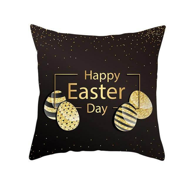 Bunny Easter Eggs Cotton Pillowcase - Image 10