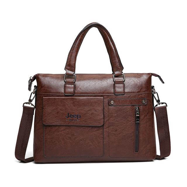 Business Style Leather Shoulder Bags - Image 3