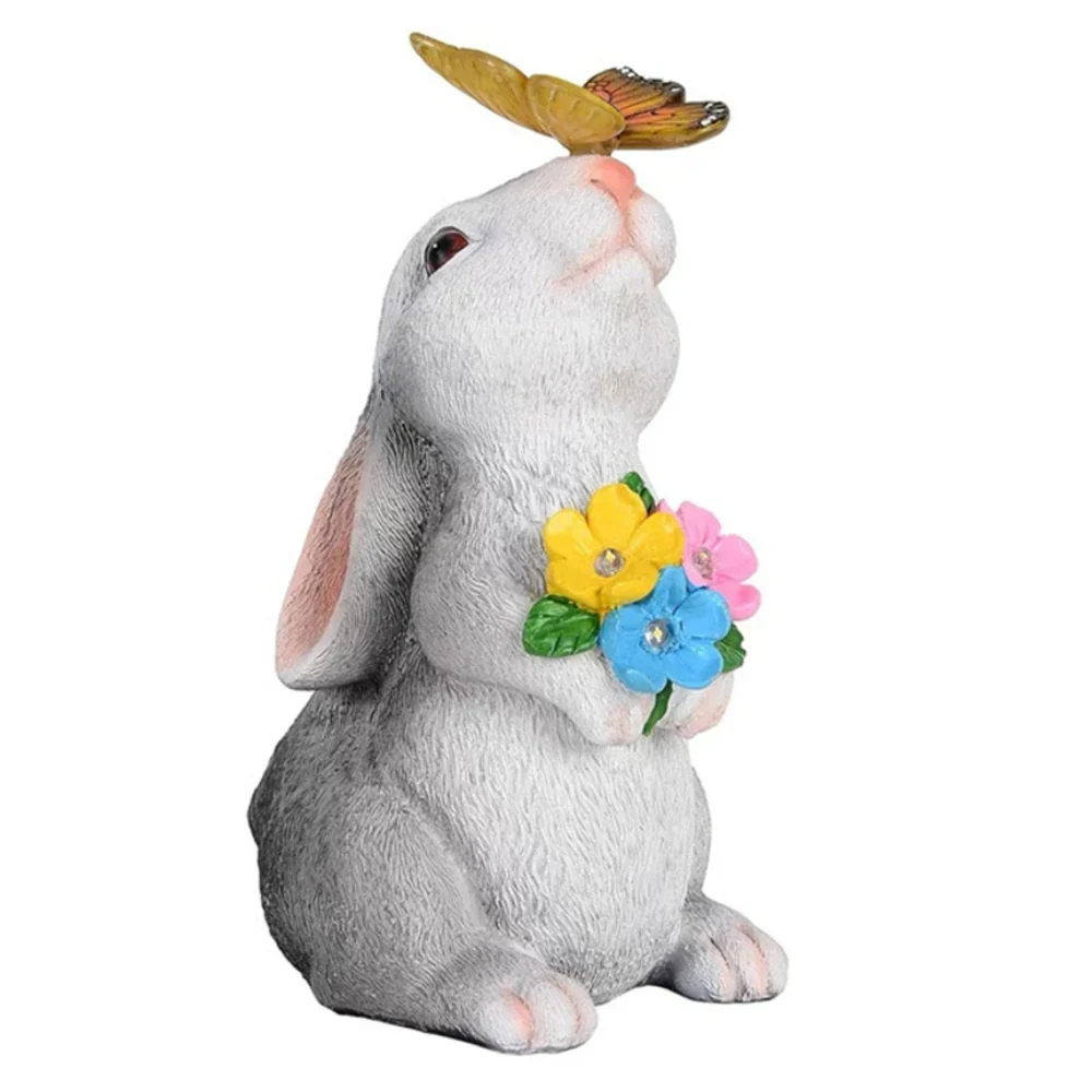 Butterfly and Flower Bunny Garden Light - Image 8