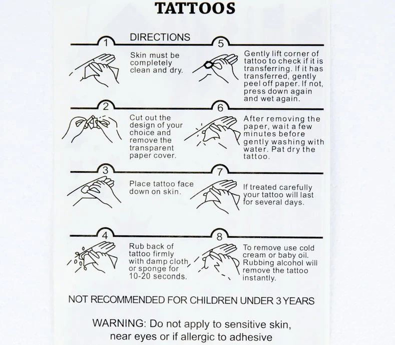 Butterfly Flower Lotus Semi-Permanent Temporary Tattoo - Image 3