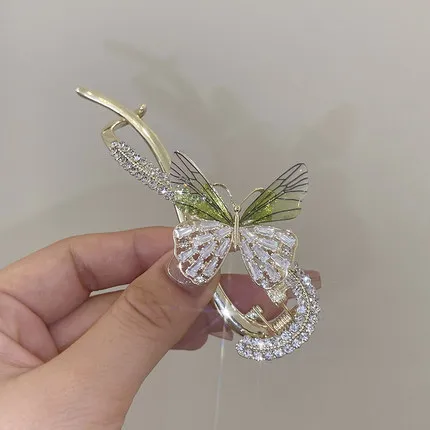 Butterfly Spark Zircon Flower Hairpin - Image 7