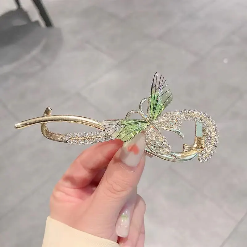 Butterfly Spark Zircon Flower Hairpin - Image 8