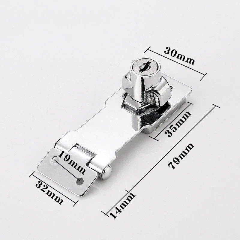 Cabinet Secure Stainless Steel Heavy Duty Drawer Lock - Image 12