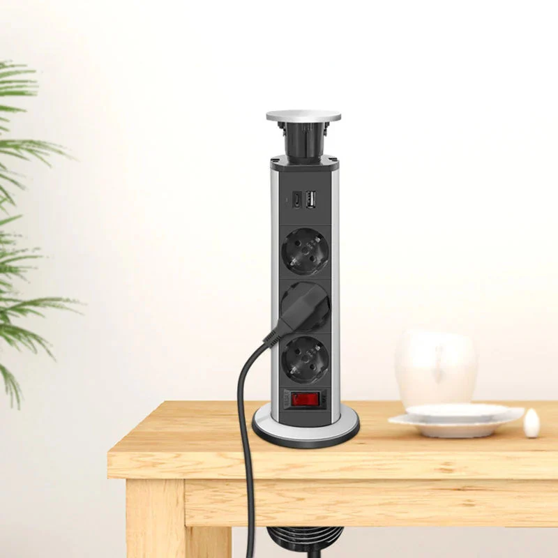 Cable Organizer Table Socket Pop-Up Power Strip