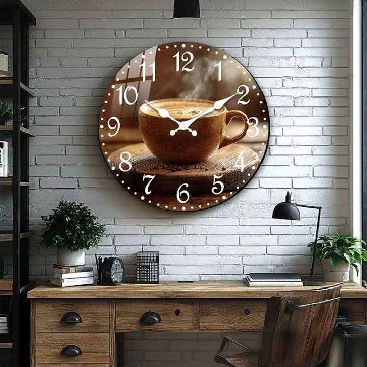 Cafe Inspired Coffee Wall Clock - Image 3