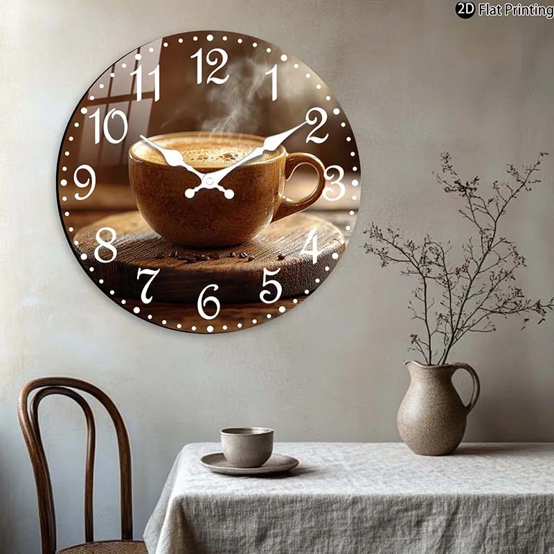 Cafe Inspired Coffee Wall Clock - Image 4
