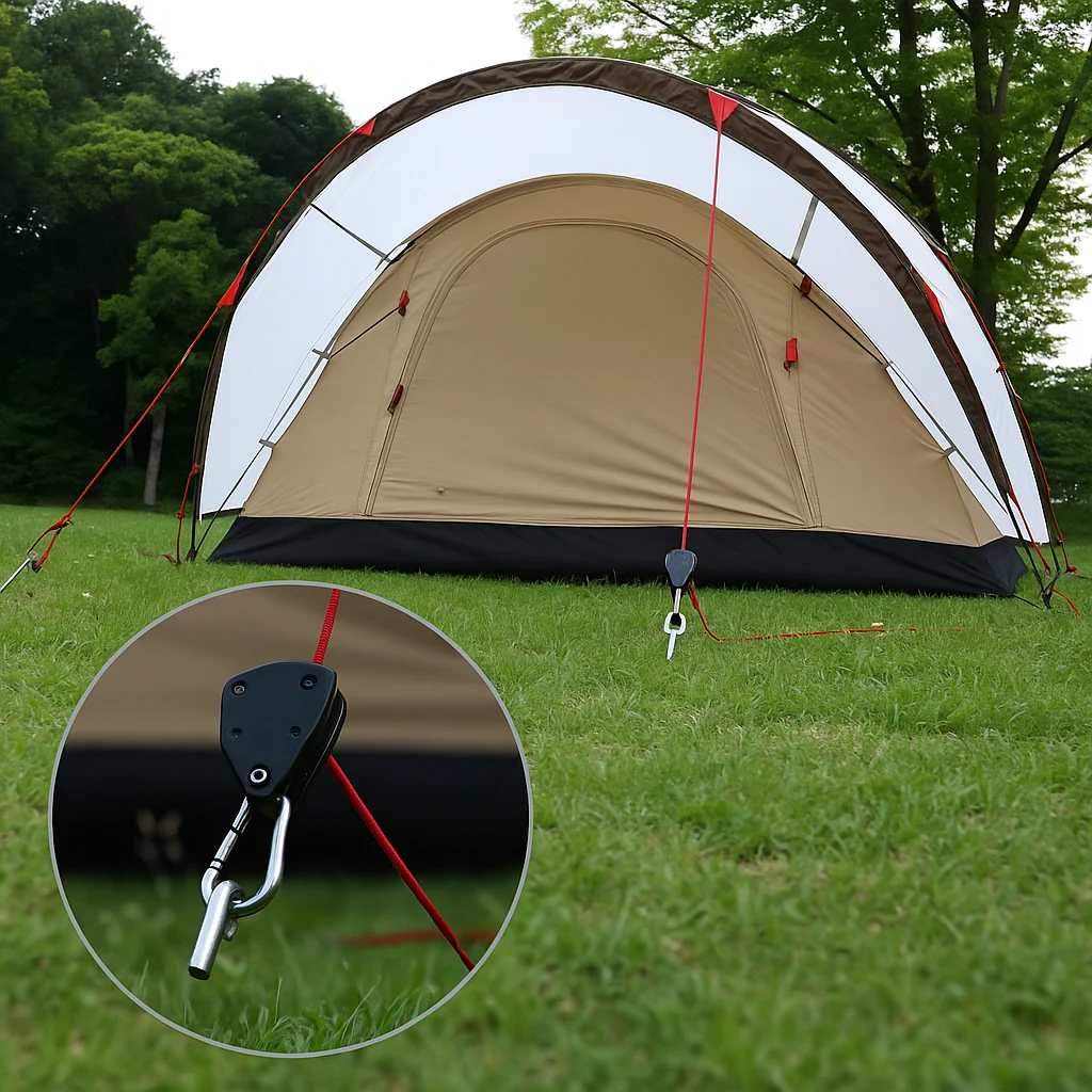 Camp Anywhere Adjustable Ratchet Tent Stabilizer Pulley Hanger