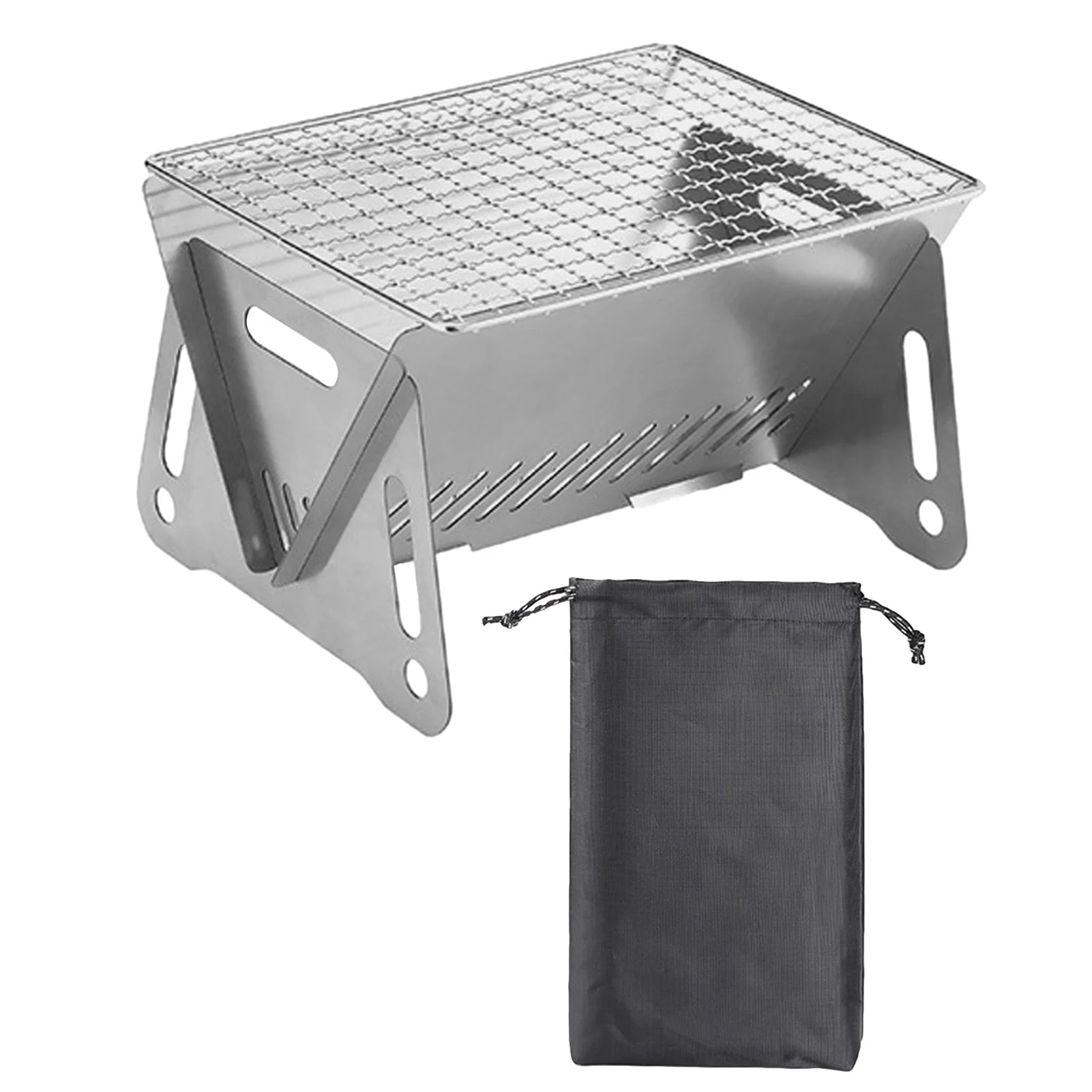Camping Foldable Charcoal Grill - Image 10