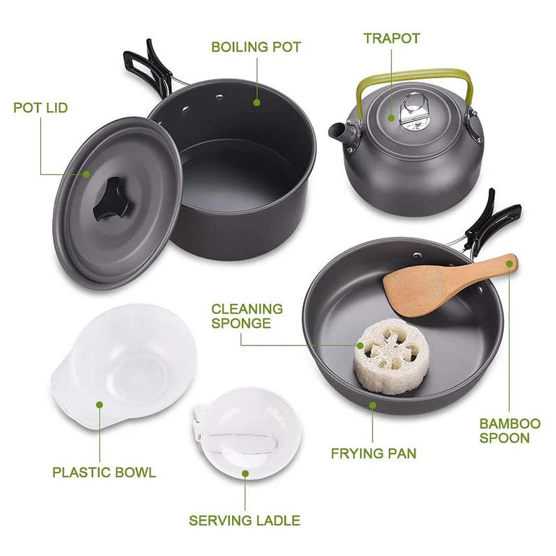Camping Travel Cookware Kit - Image 9