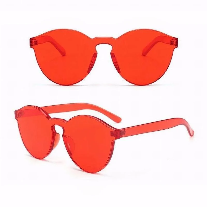 Candy color Transparent Sunglasses - Image 6