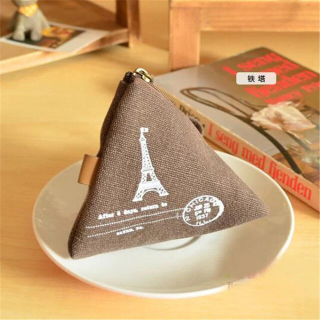 Canvas Triangle Mini Wallet - Image 5
