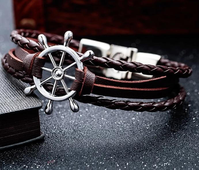 Captain Leather Bracelet - Image 2