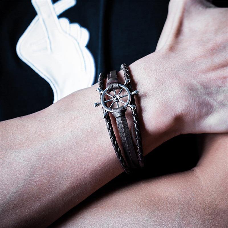 Captain Leather Bracelet - Image 3