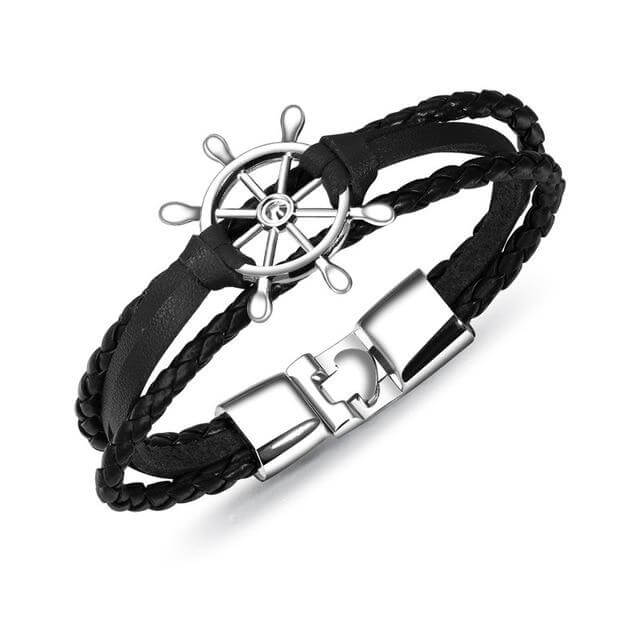 Captain Leather Bracelet - Image 5