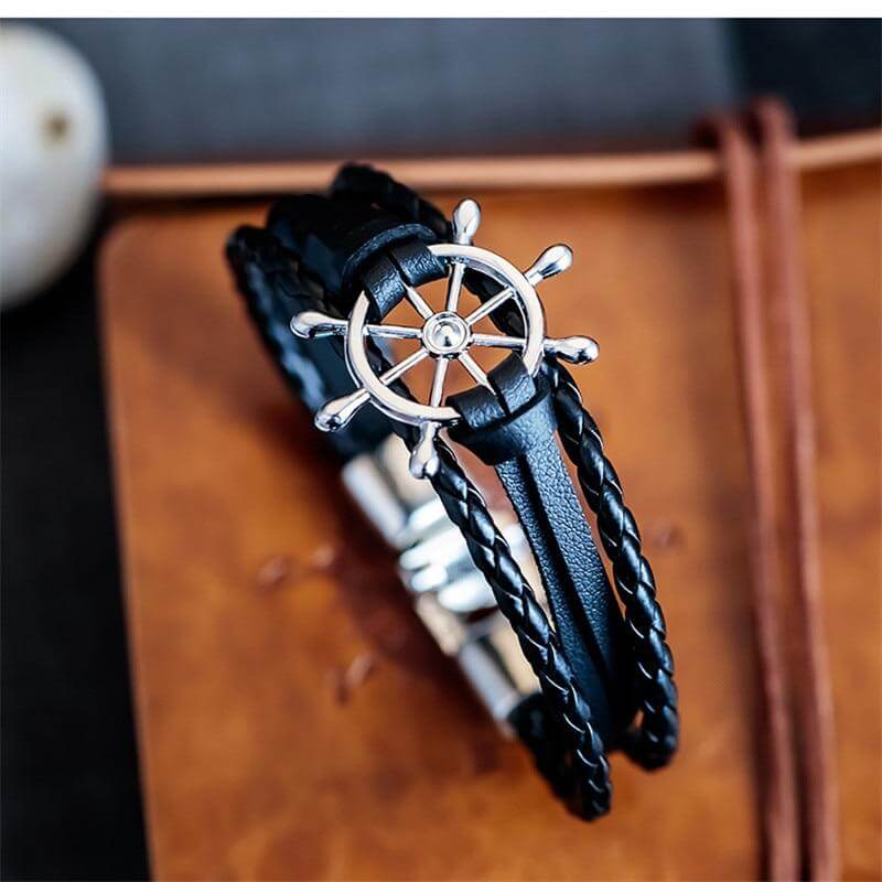 Captain Leather Bracelet - Image 6