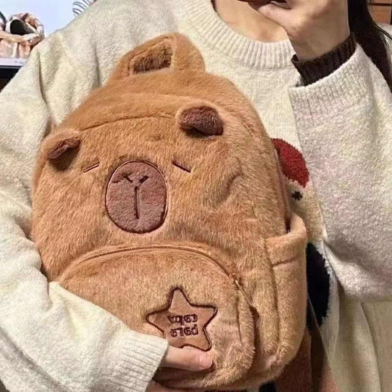Capybara Cute Plush Kids Backpack - Image 8