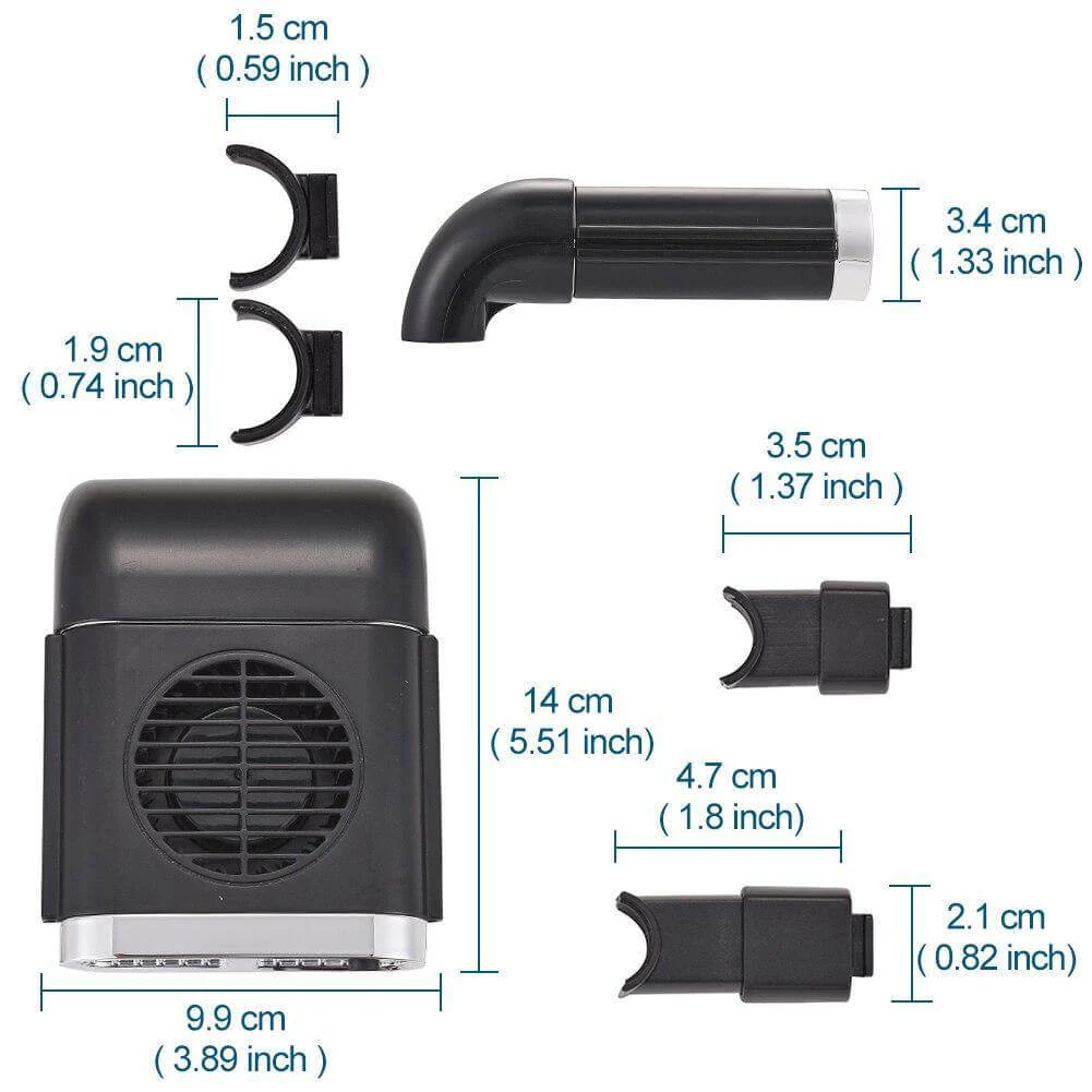 Car Back Seat Cooler USB Air Fan - Image 9