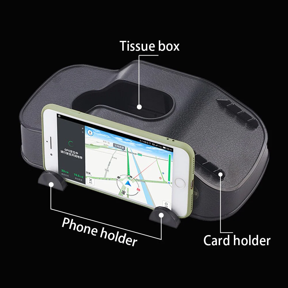 Car Dashboard Tissue Box Phone Holder - Image 6
