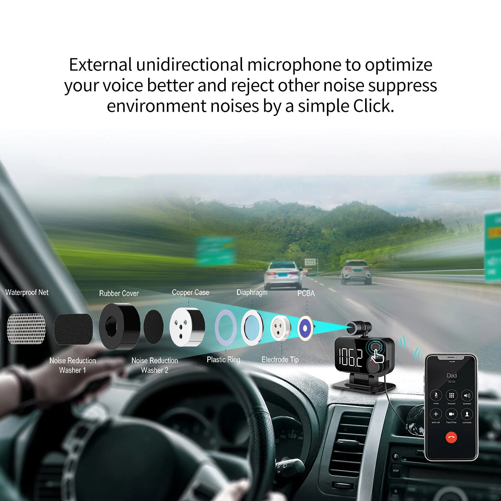 Car FM Bluetooth Radio Transmitter Kit - Image 2