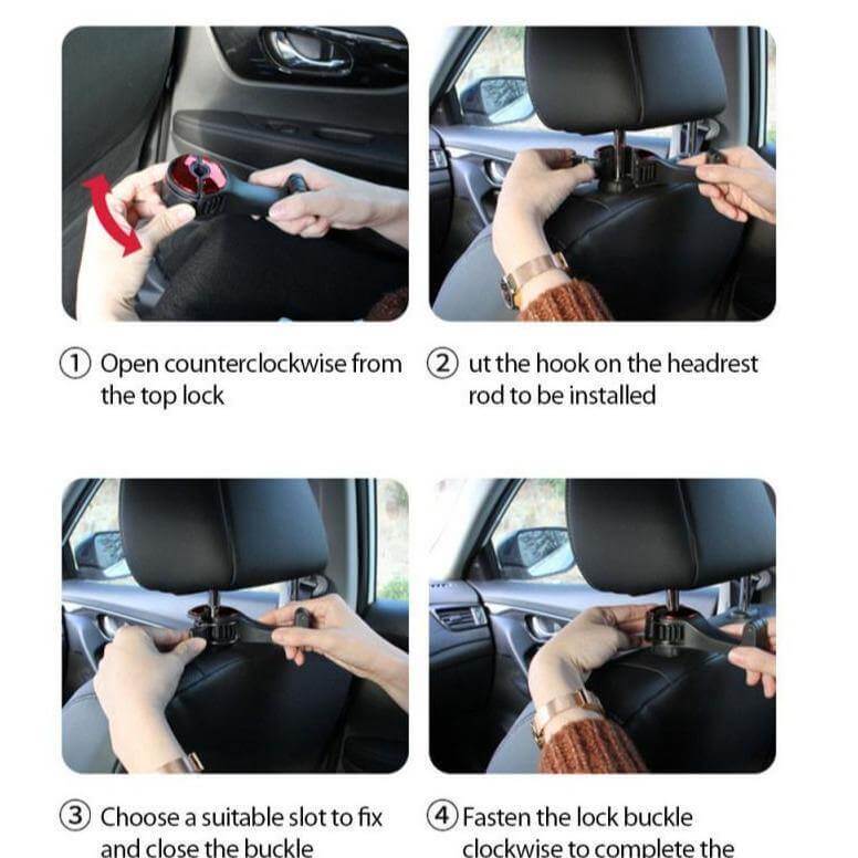 Car Headrest Phone Holder Hook - Image 2