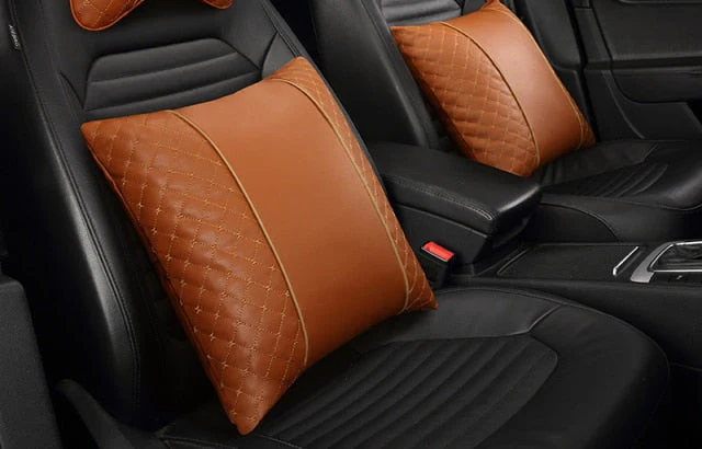 Car Leather Neck and Back Pillows - Image 16