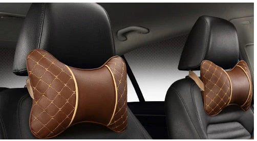 Car Leather Neck and Back Pillows - Image 5