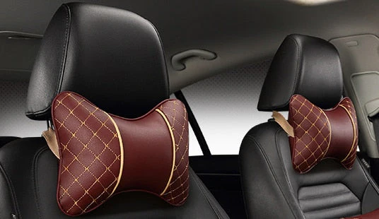 Car Leather Neck and Back Pillows - Image 6