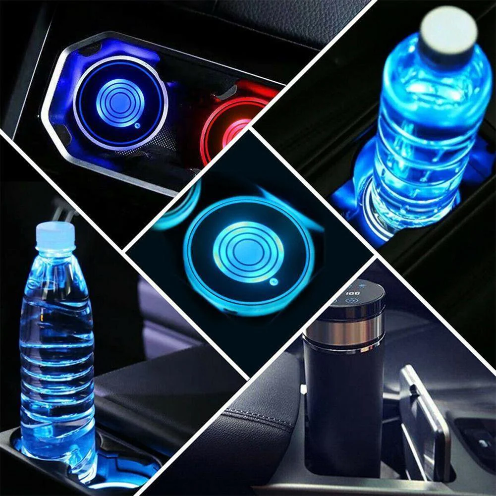 Car LED Cup Holder Coaster - Image 2