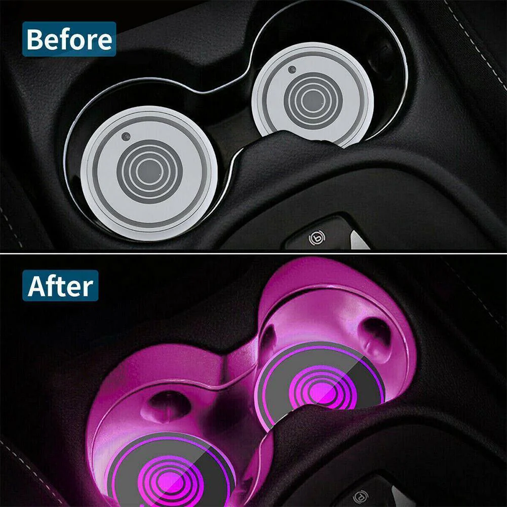 Car LED Cup Holder Coaster - Image 5